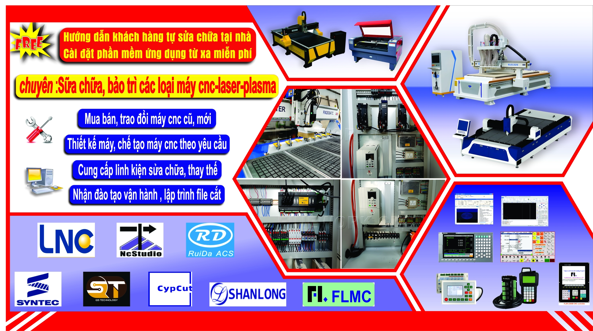 DỊCH VỤ SỬA CHỮA MÁY CNC - LASER - PLASMA
