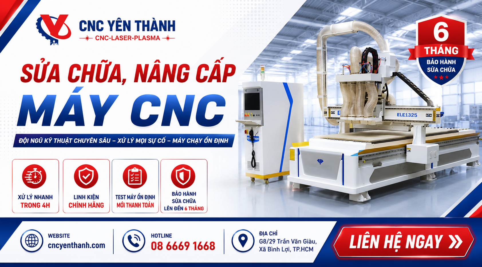 Đơn vị sửa máy cnc Nhanh và uy tín số 1 Tp HCM